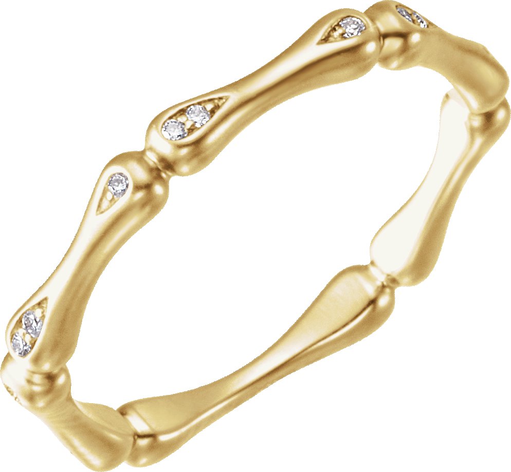 14K Yellow .06 CTW Diamond Ring