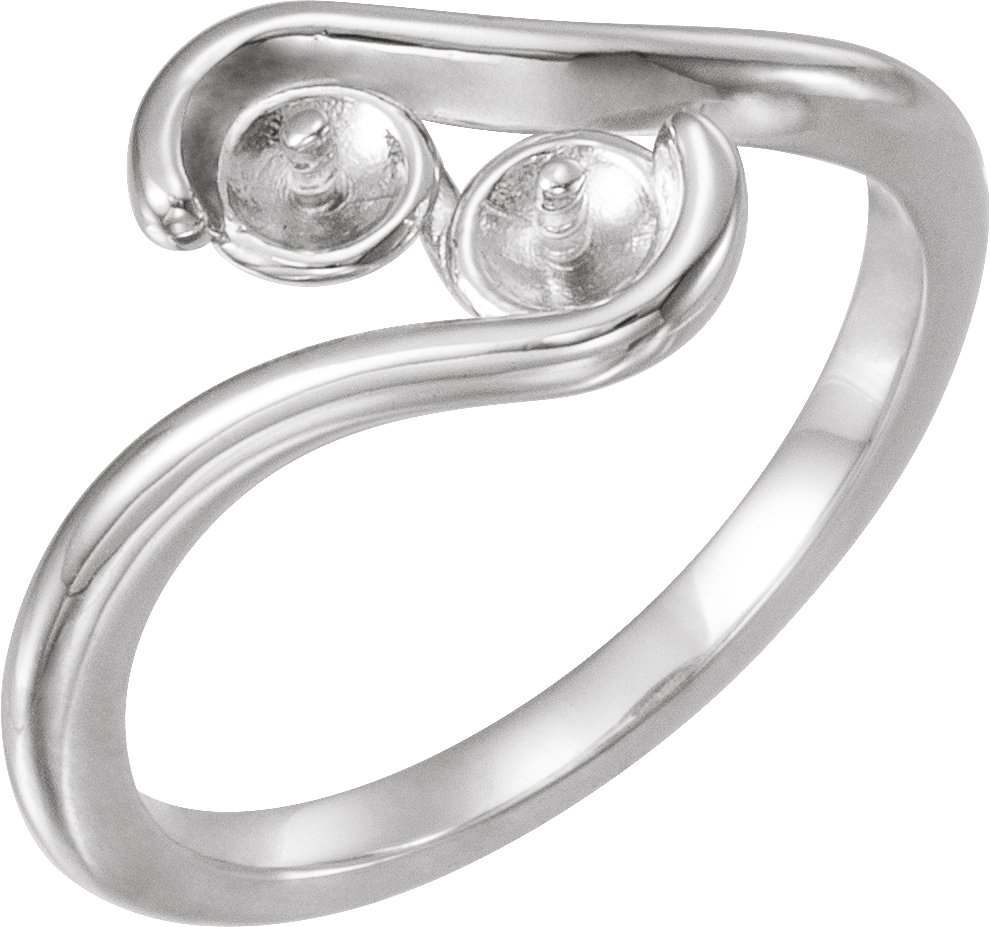 Two-Stone Pearl Ring