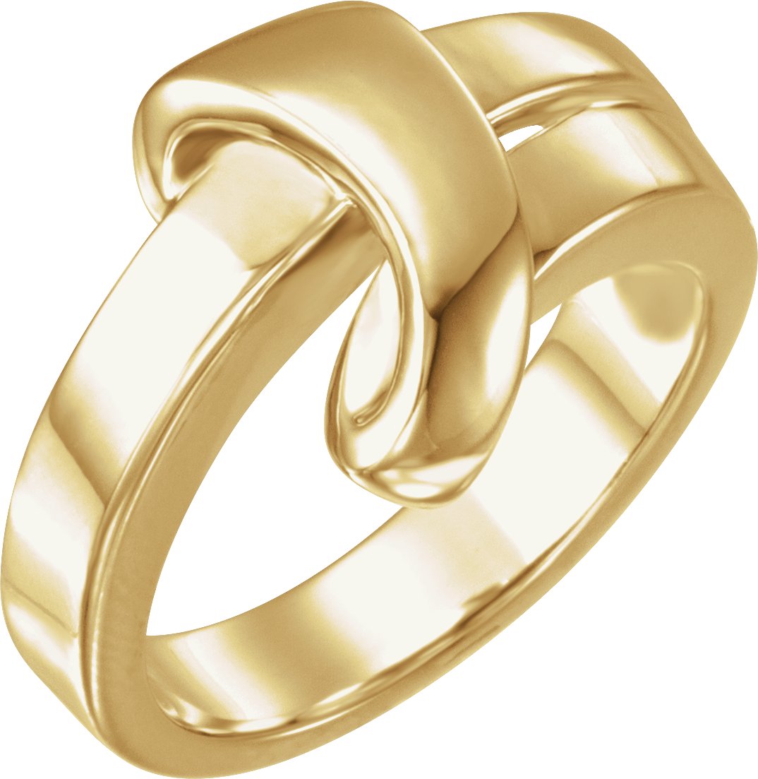 14K Yellow Knot Ring