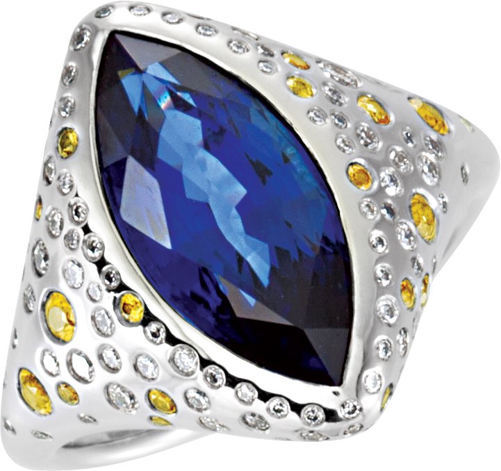 Fashion Ring for Marquise Center