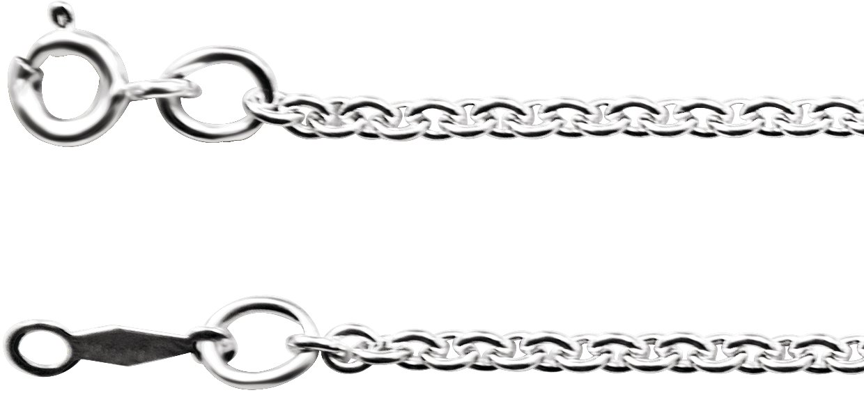 2.1 mm Cable Chain  – Sterling Silver