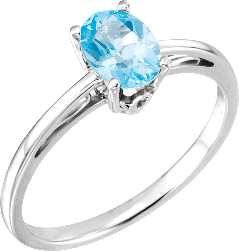 Swiss Blue Topaz Ring Ref 249790