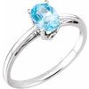 Swiss Blue Topaz Ring Ref 249790