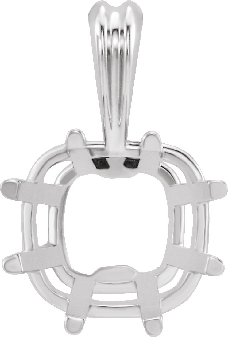 Cushion 8-Prong Pendant