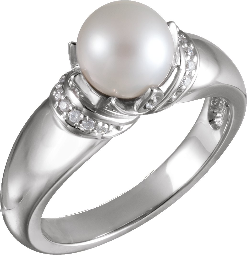 Accented Pearl Ring