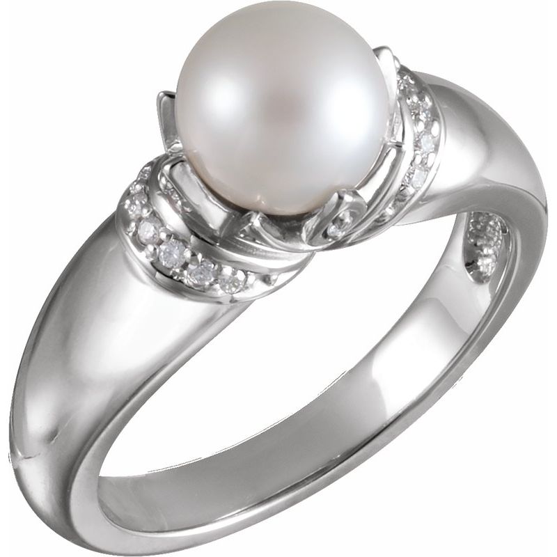 Accented Pearl Ring