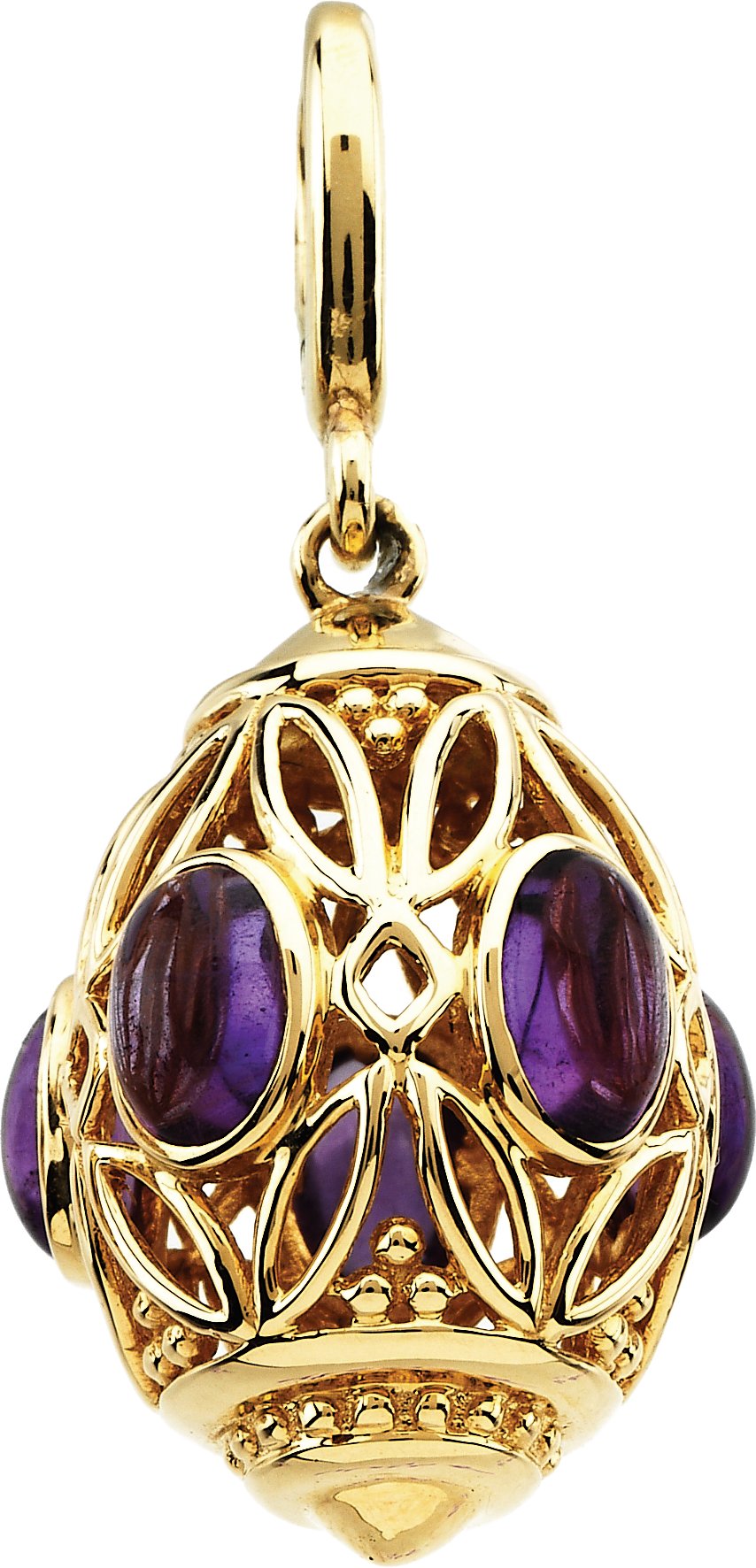 Genuine Amethyst Cabochon Charm Ref. 2254645