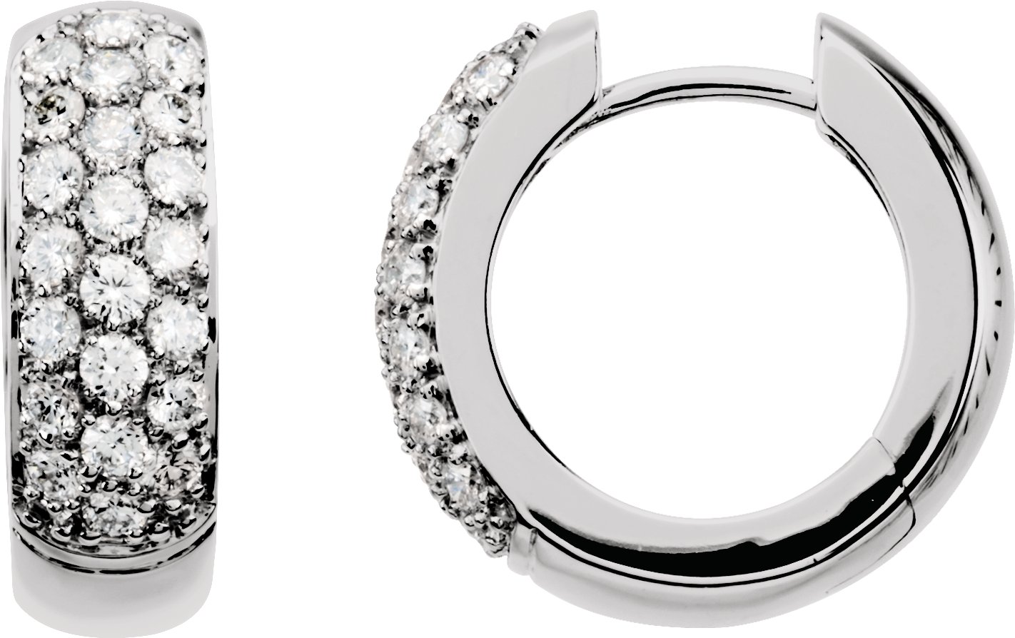 Diamond Hoop Earrings 67112