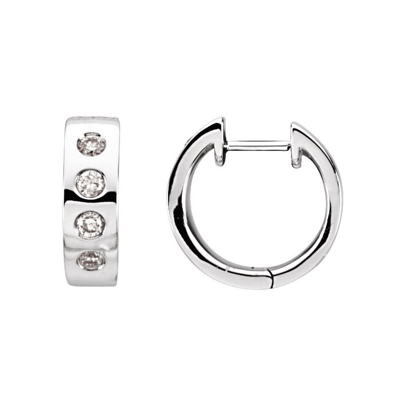Accented Hoop Earrings