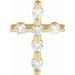 14K Yellow 1/5 CTW Natural Diamond Cross Pendant