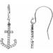 14K White 1/5 CTW Natural Diamond Earrings 