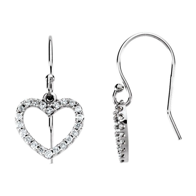 Accented Heart Earrings