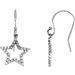 14K White 1/4 CTW Natural Diamond Star Earrings
