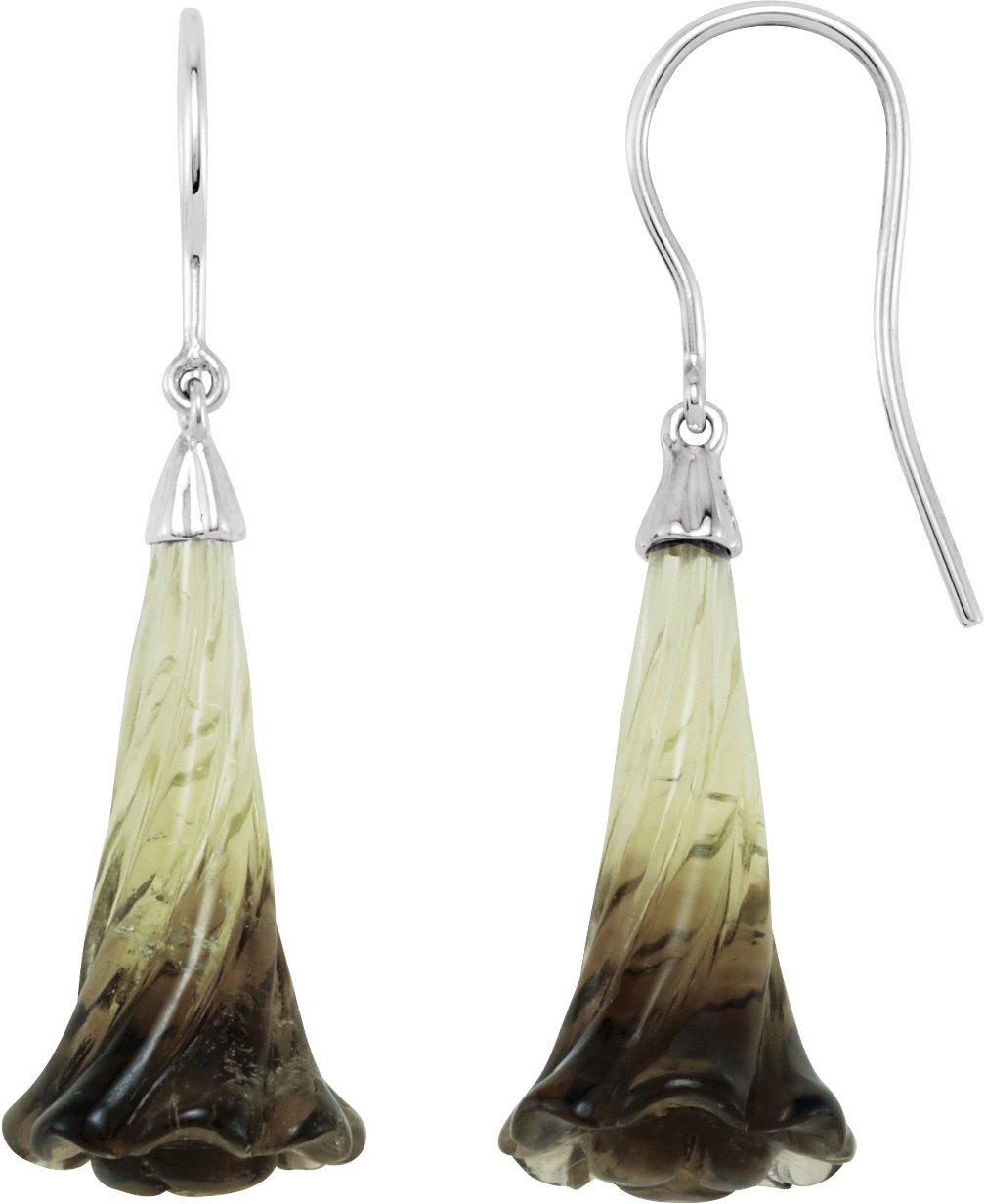 Sterling Silver Phantom Quartz Earrings