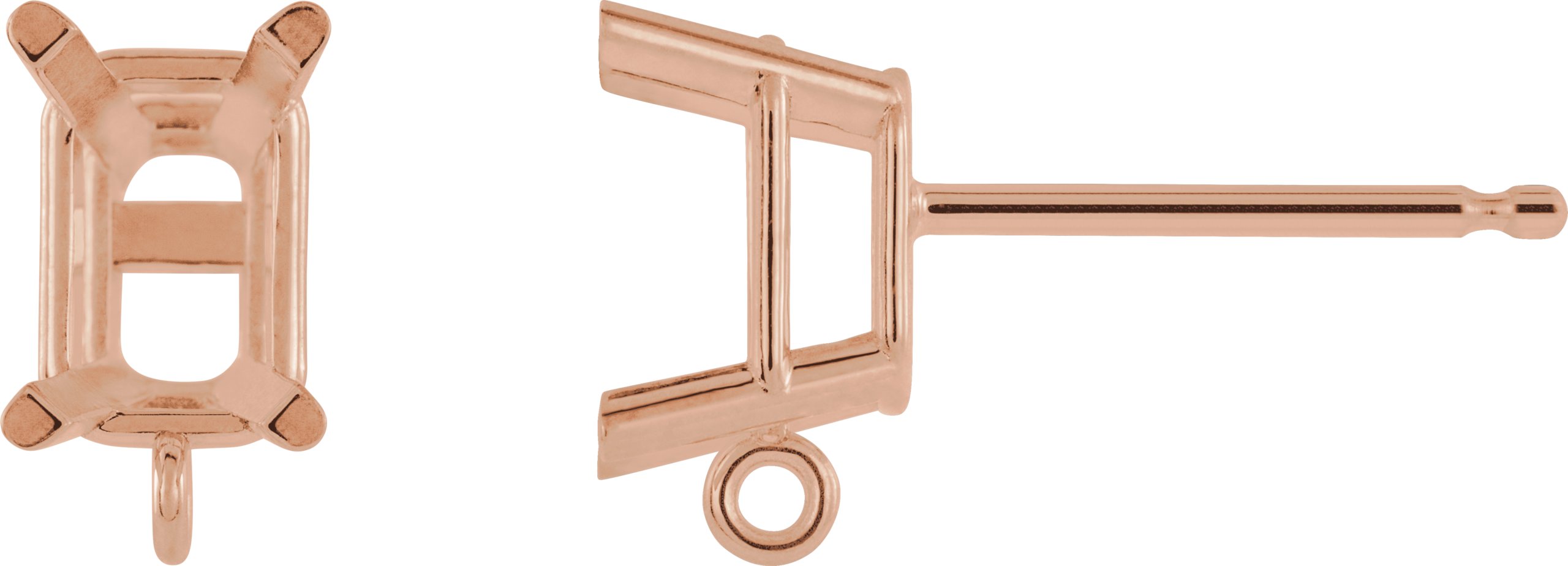 Basket Stud Earring Top