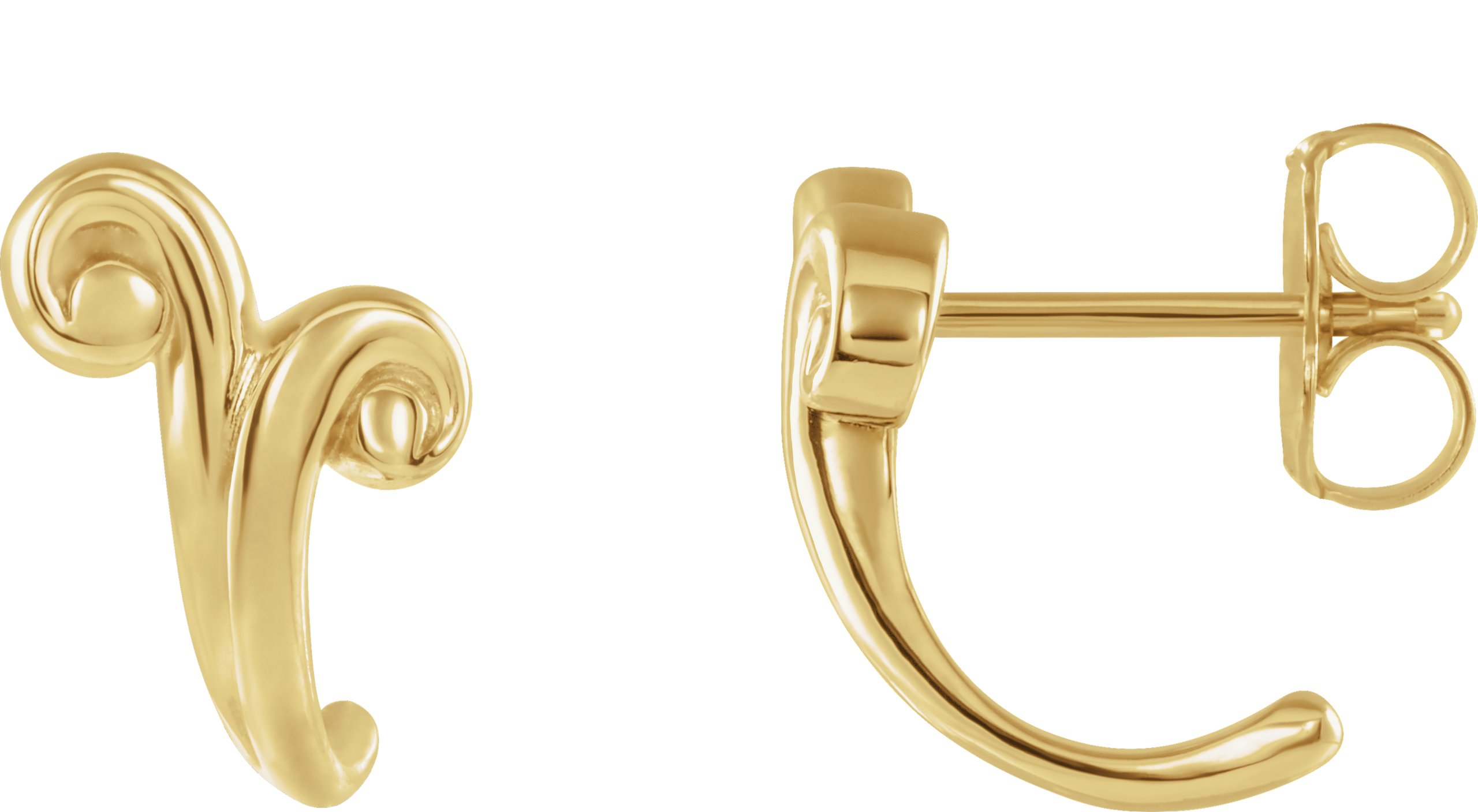 Freeform J-Hoop Earrings