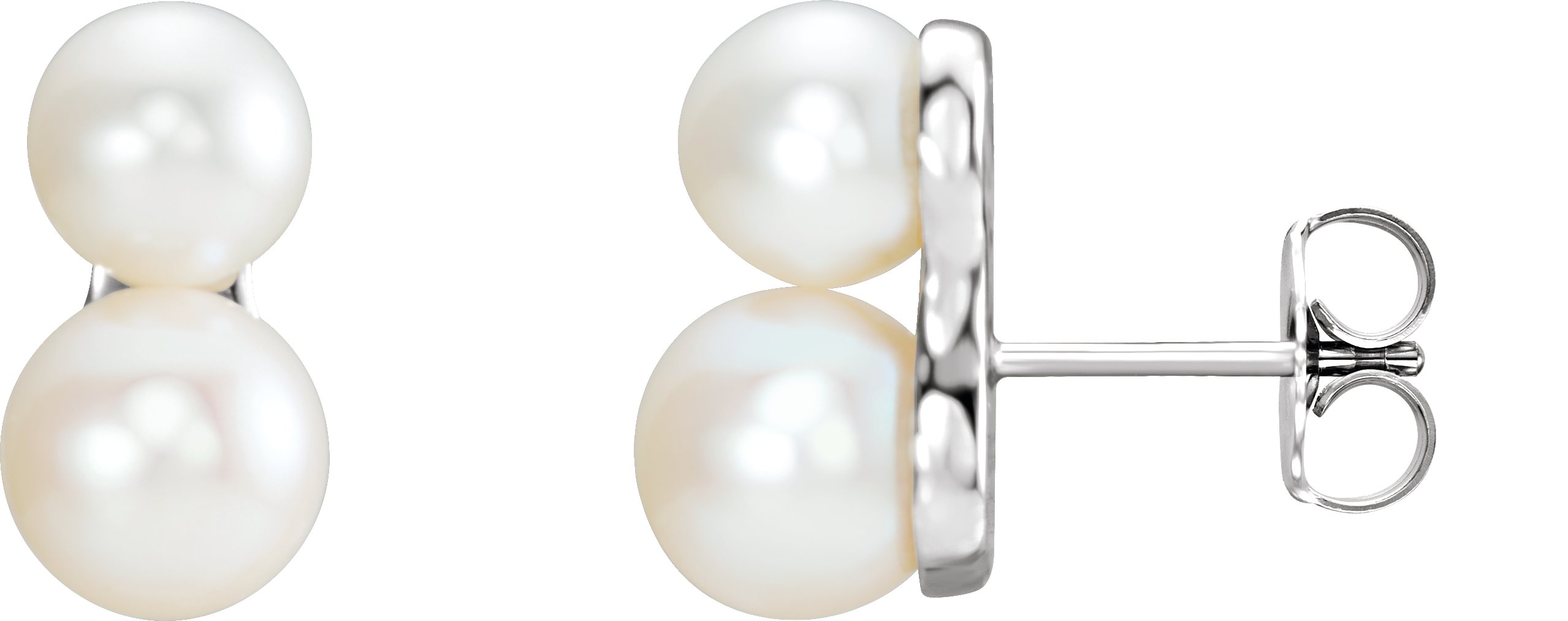 Sterling Silver Freshwater Cultured Pearl Ear Climbers  