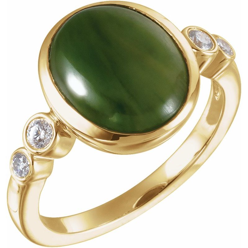 Accented Bezel-Set Ring