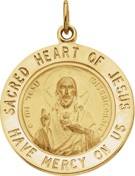 Sacred Heart of Jesus Round Medal Ref 967843