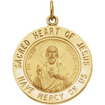 Sacred Heart of Jesus Round Medal Ref 967843