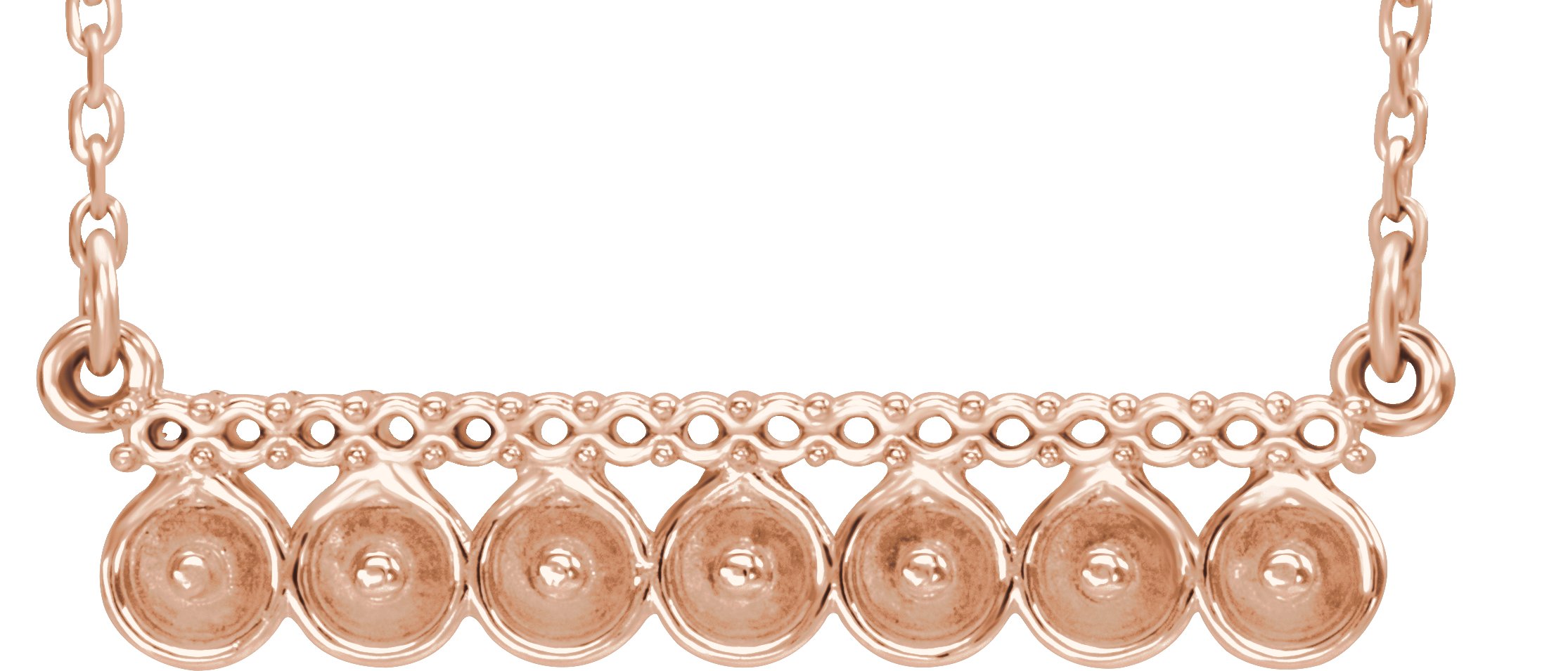 Accented Pearl Bar Necklace or Center