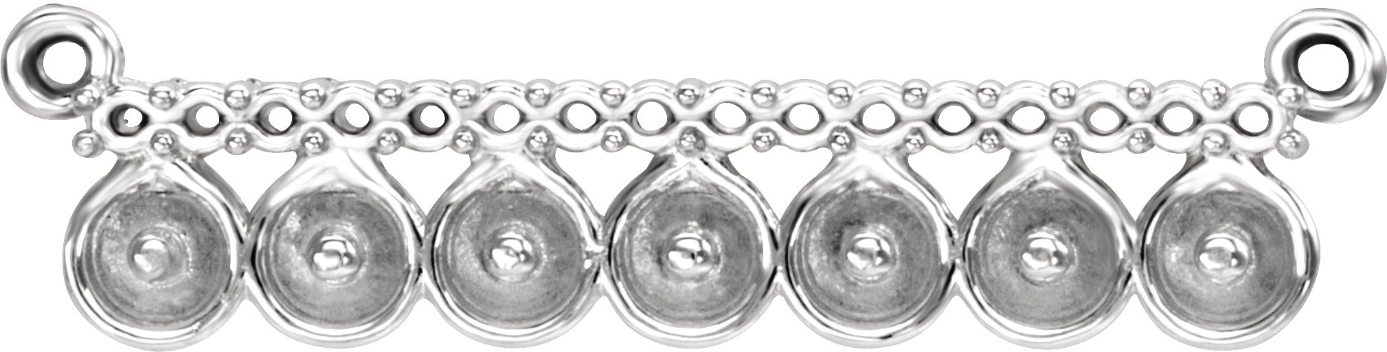 Accented Pearl Bar Necklace or Center