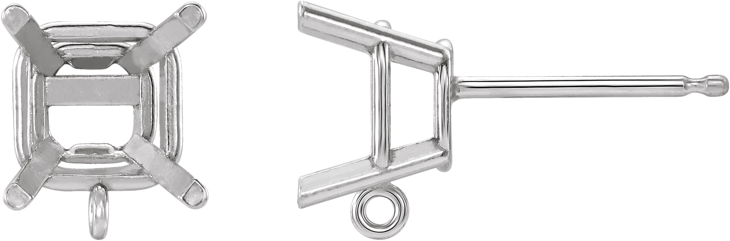 Basket Stud Earring Top