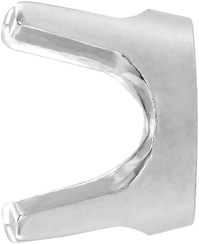 Round 4-Prong Closed Back Earring Setting