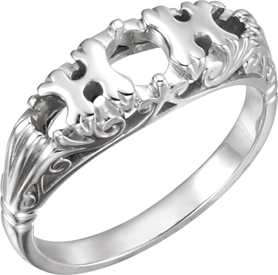 Fishtail Graduated Seven-Stone Anniversary Band