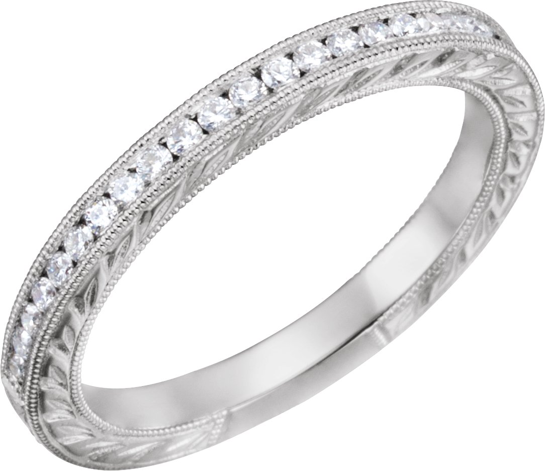 14K White 1/5 CTW Diamond Anniversary Band  