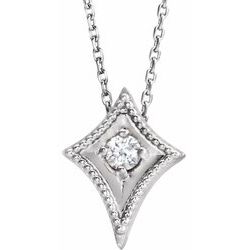 Solitaire Kite Necklace