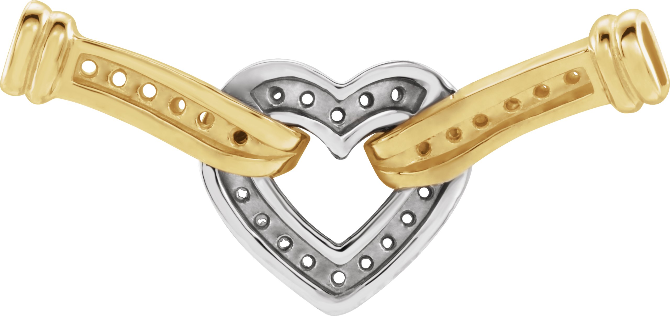 Accented Heart Necklace Center