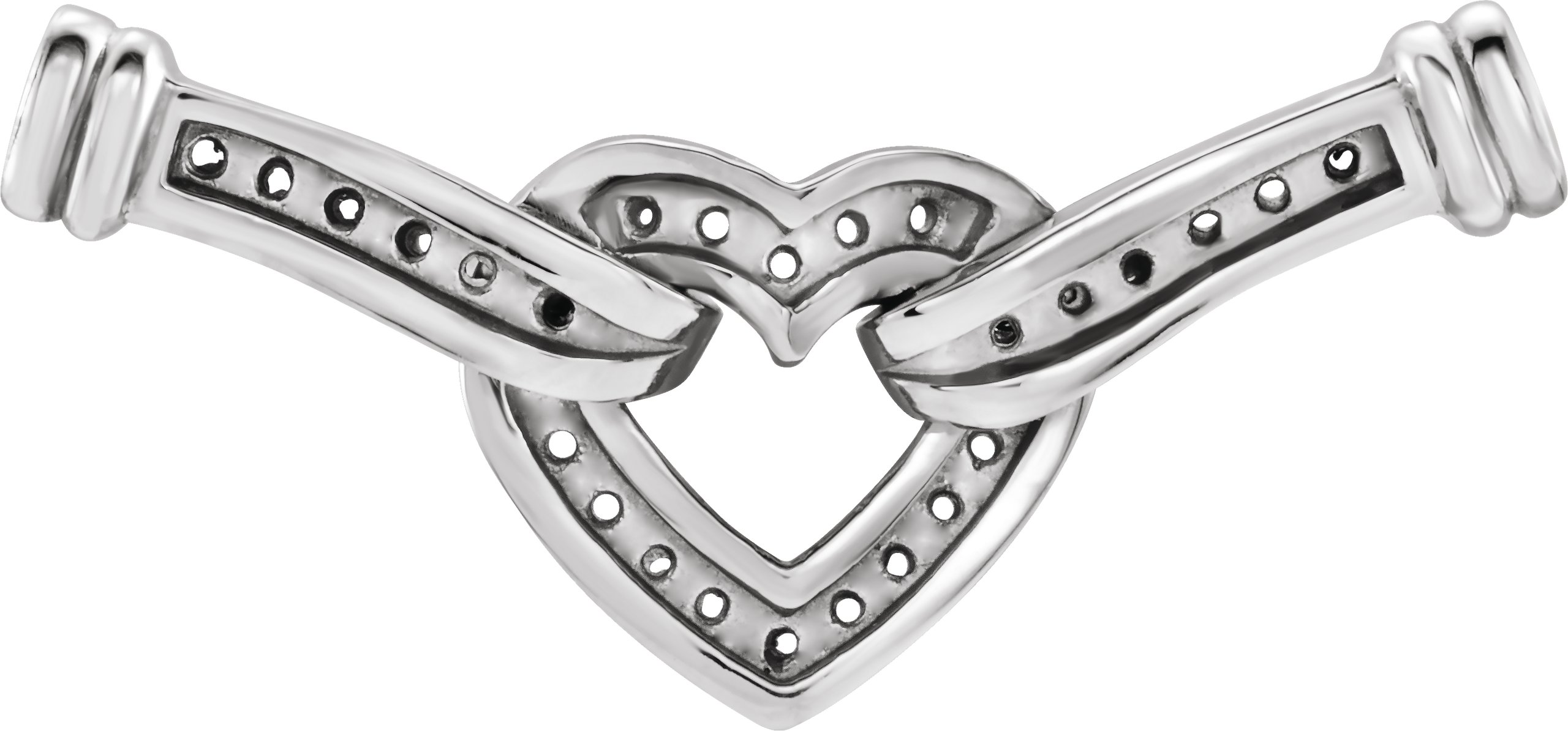 Accented Heart Necklace Center