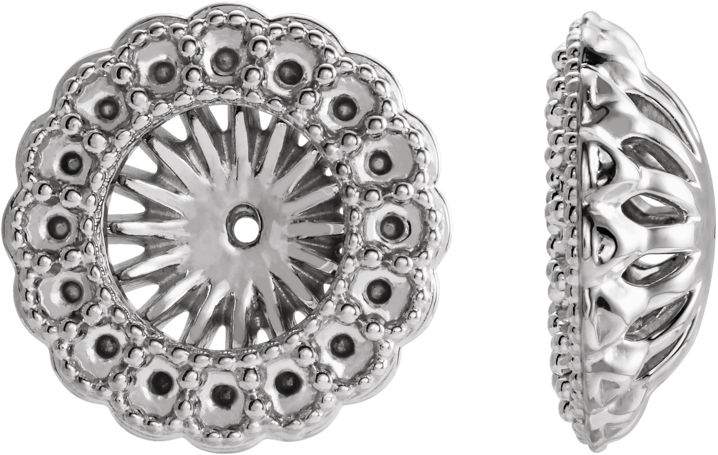 Halo-Style Earring Jackets for Pearl Studs