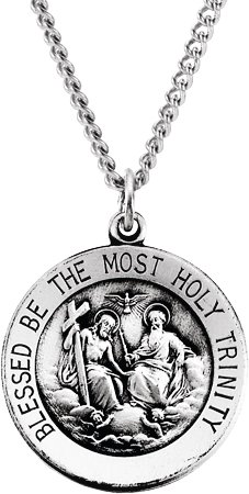 Holy Trinity Medal Necklace or Pendant