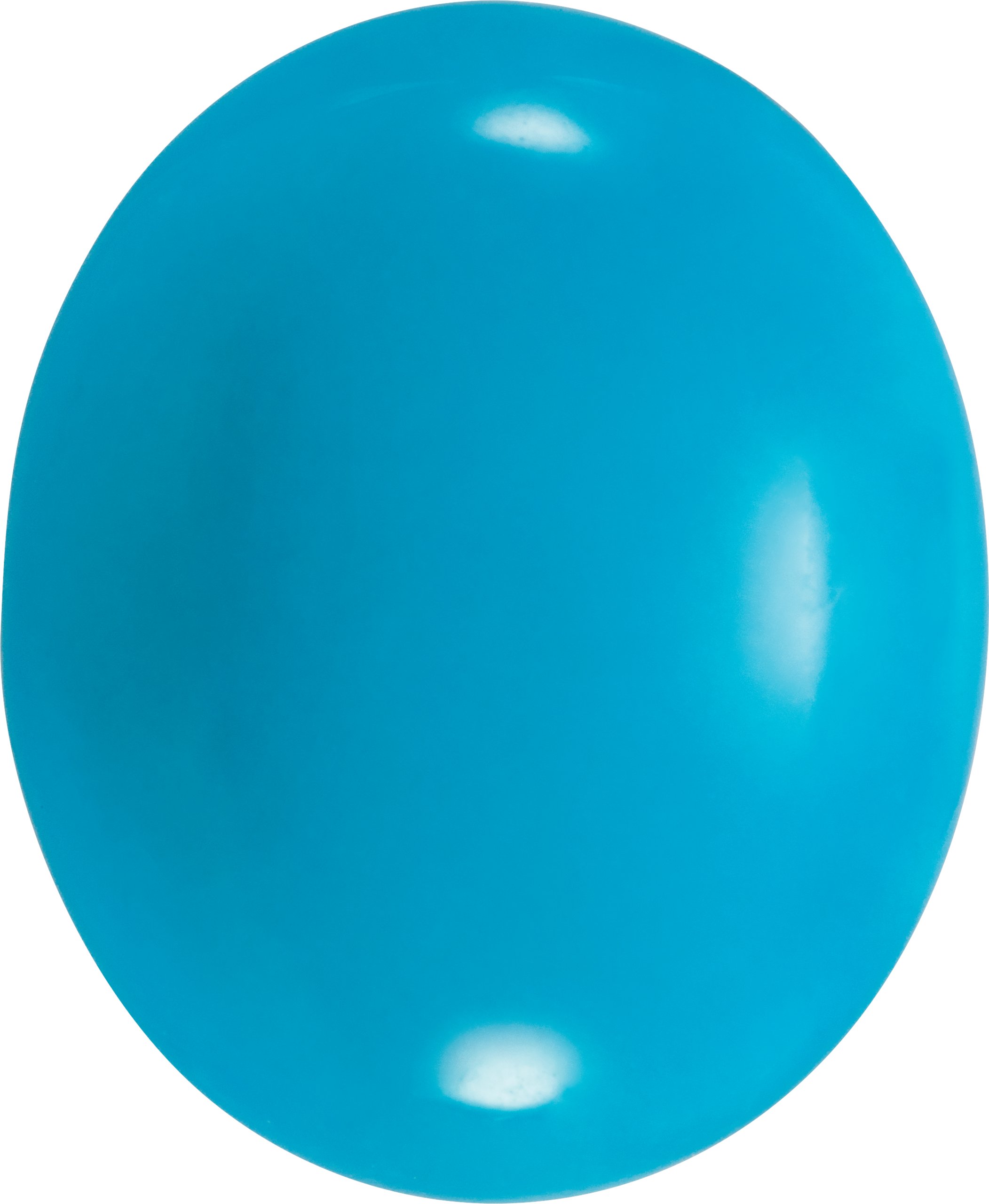 Oval Natural Bluebird Turquoise