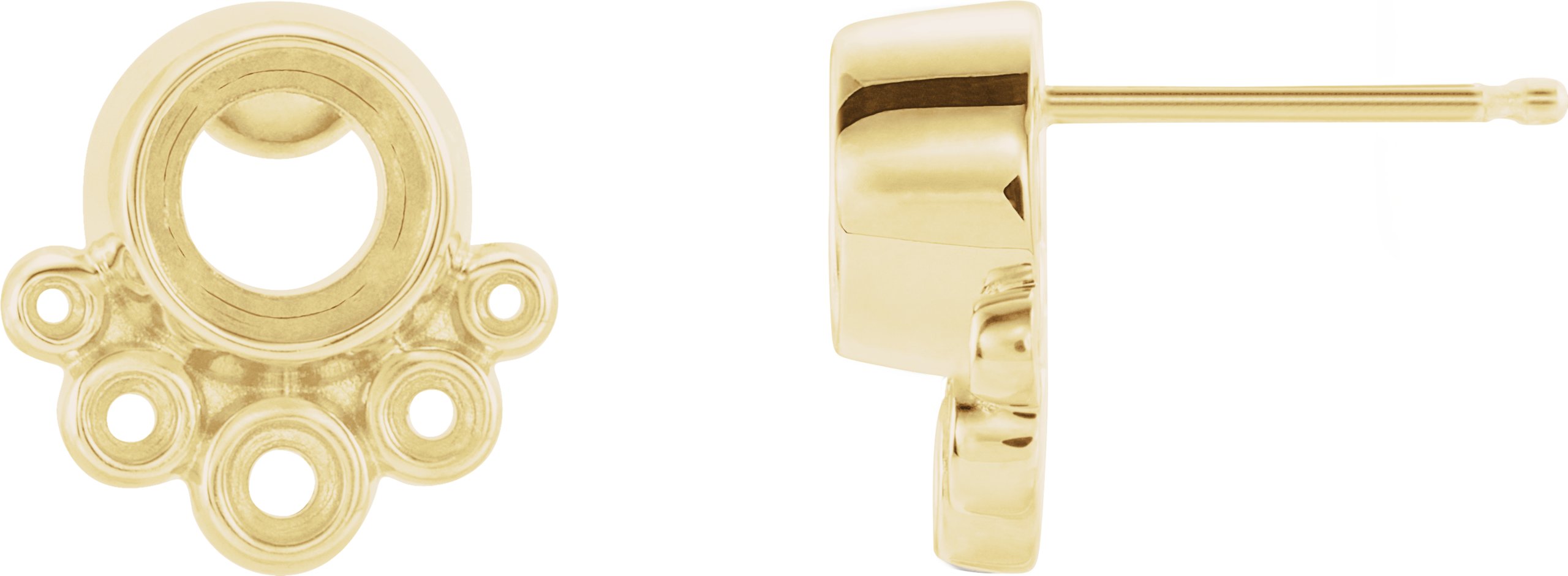 Accented Bezel-Set Earrings