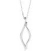 Sterling Silver Freeform 16 18 inch Necklace Ref. 13638916