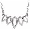 Sterling Silver Leaf 16 18 inch Necklace Ref. 13589420