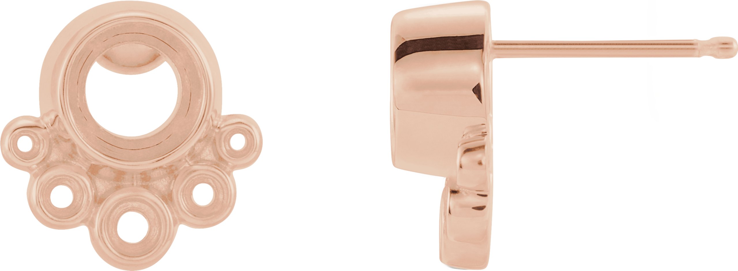 Accented Bezel-Set Earrings