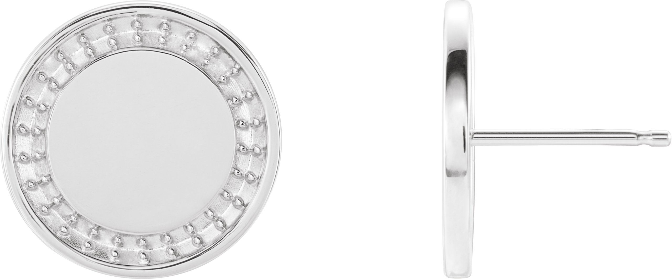 Accented Engravable Earrings