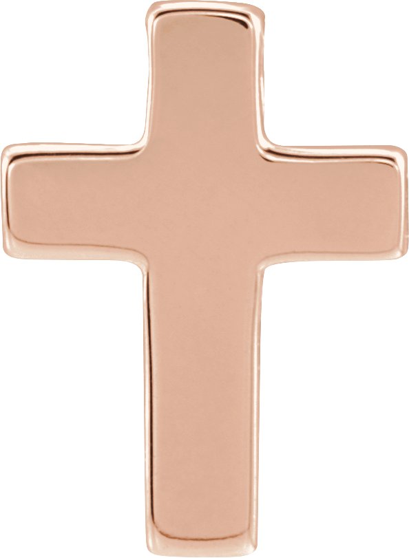 14K Rose Petite Cross Slide Pendant