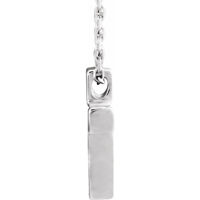Sterling Silver Petite Cross 16-18 Necklace  
