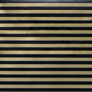 Black & Gold Stripe Gift Wrap