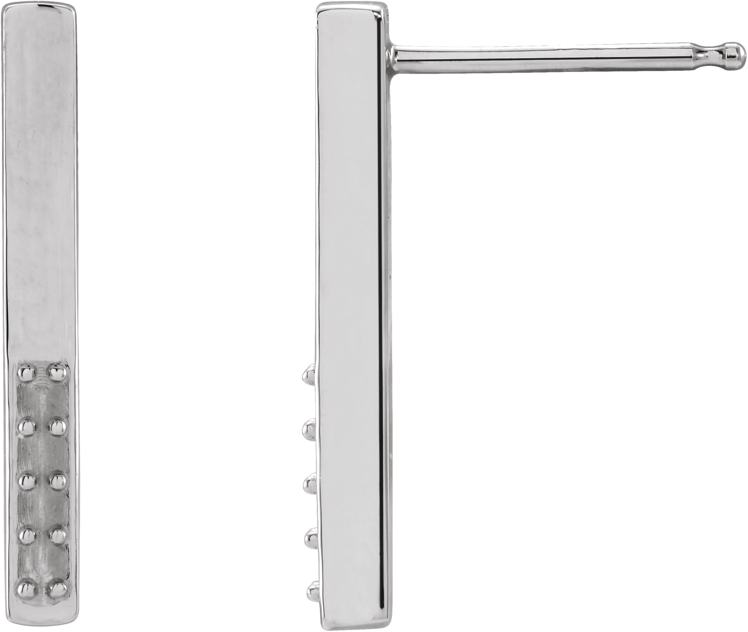 Accented Bar Earrings