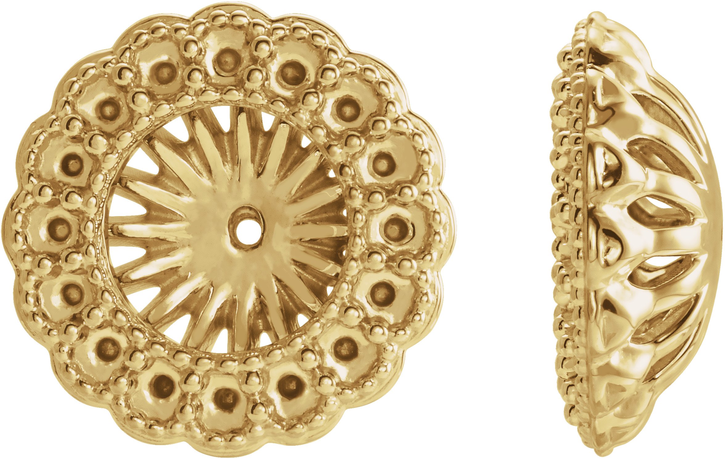 Halo-Style Earring Jackets for Pearl Studs