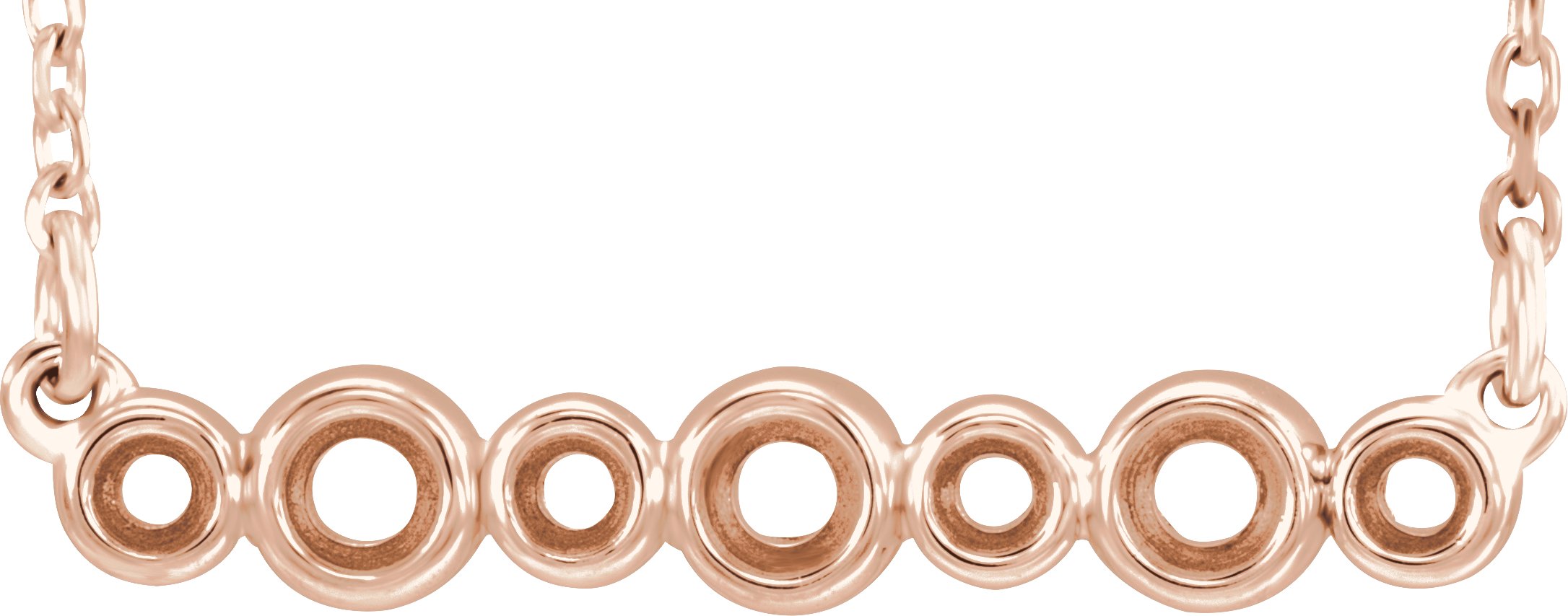 Bezel-Set Bar Necklace or Center