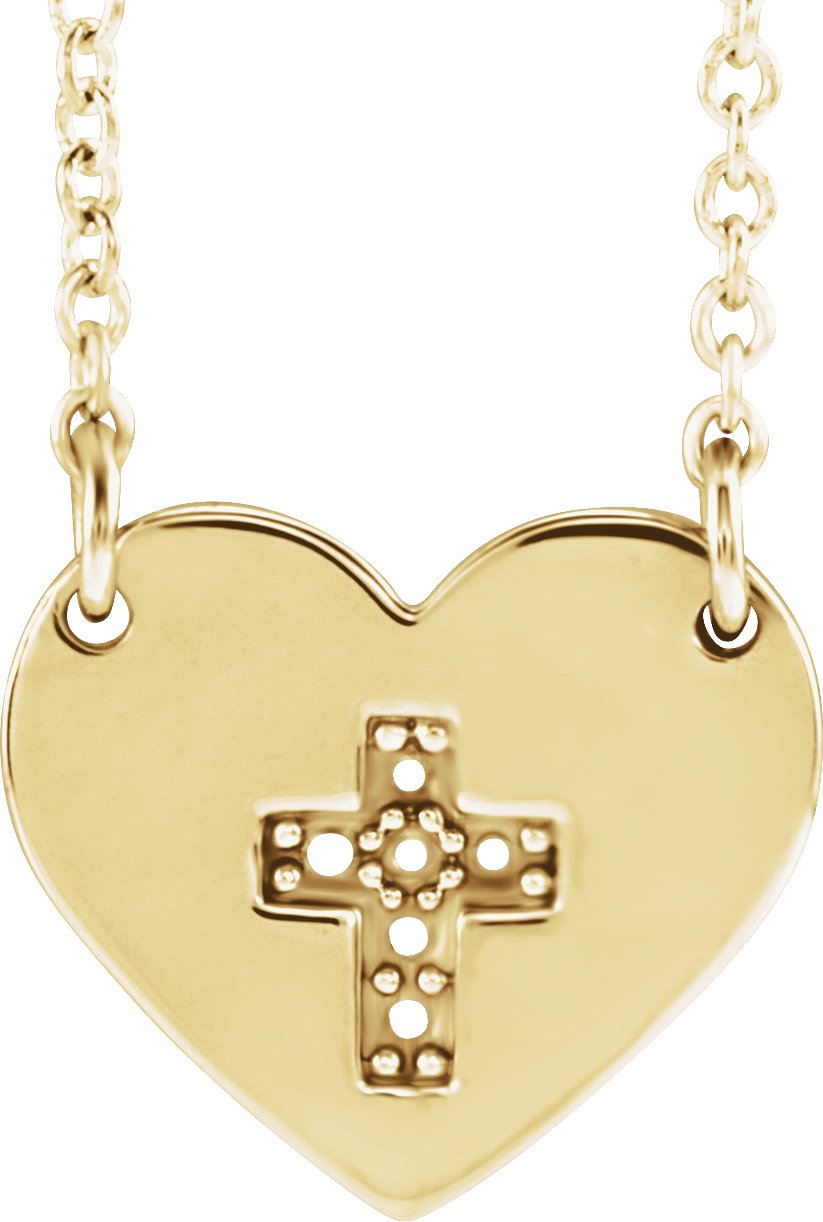 Heart & Cross Necklace