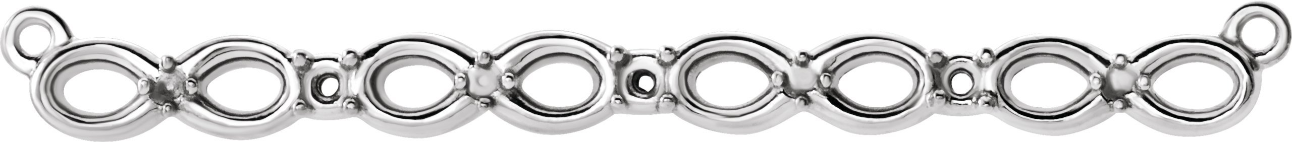 Infinity-Inspired Bar Necklace or Center