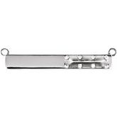 Palladium Accented Bar Necklace Center Mounting   